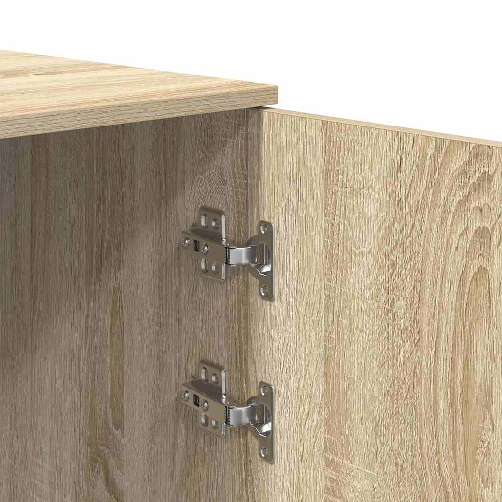 vidaXL Meuble de rangement chêne Sonoma 50x45x103,5 cm Bois d'ingénierie