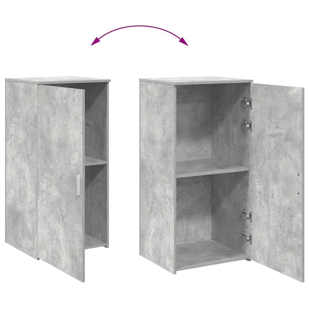 vidaXL Lagerschrank Betongrau 50x45x103,5 cm Holzwerkstoff