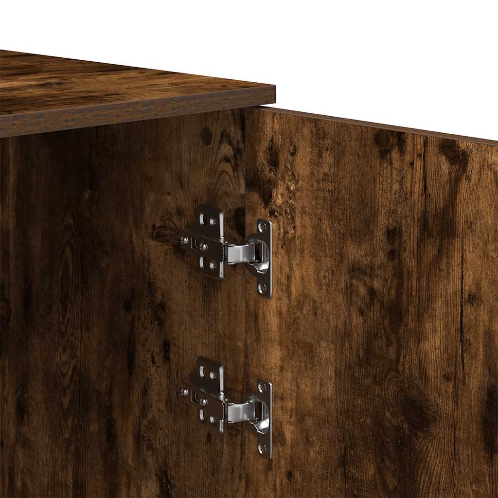 vidaXL Lagerschrank Räuchereiche 50x45x103,5 cm Holzwerkstoff