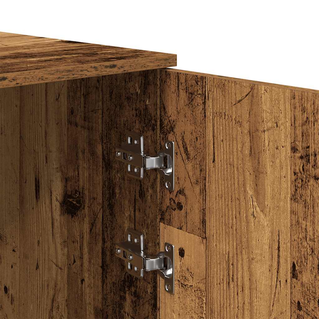 vidaXL Armoire de rangement aspect bois de récupération 50x45x103,5 cm Bois d'ingénierie