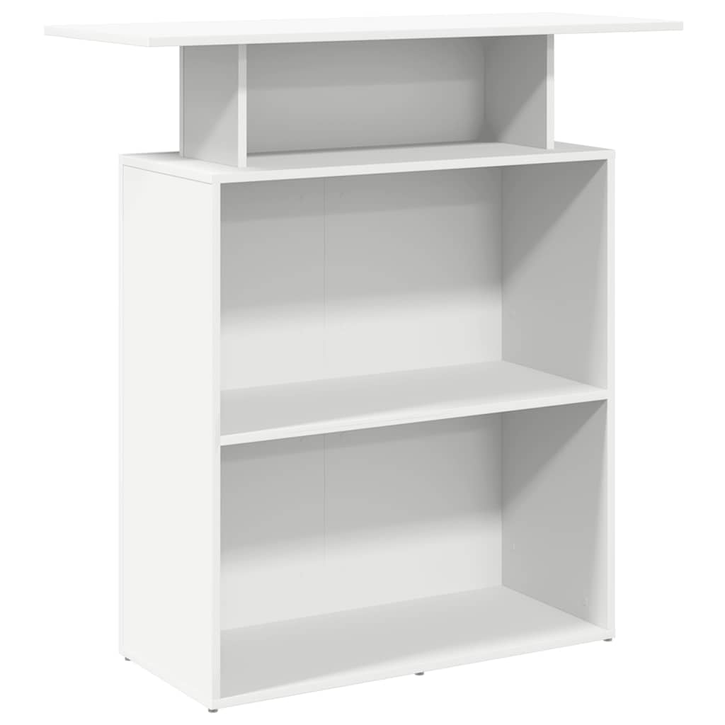 vidaXL Empfangstresen Weiß 100 x 40 x 104 cm Holzwerkstoff