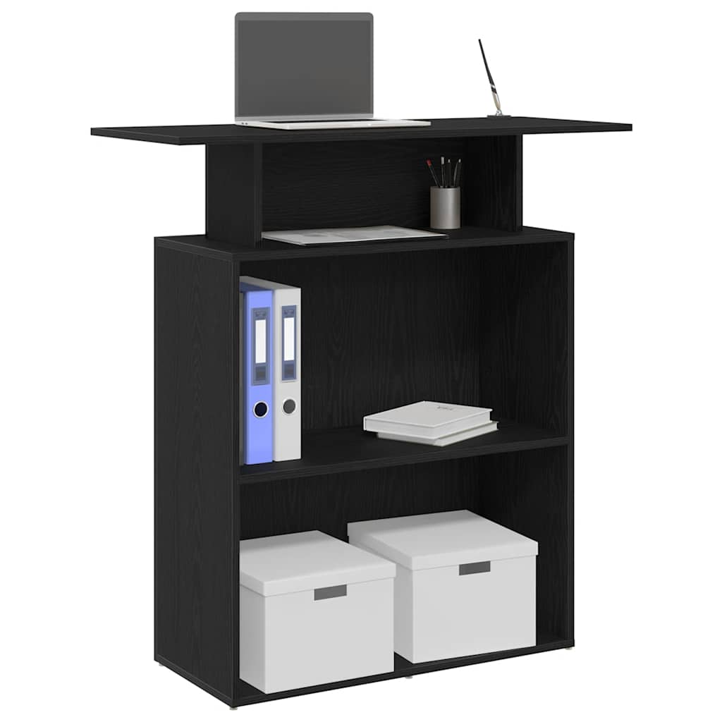 Empfangstresen Schwarz 100 x 40 x 104 cm Holzwerkstoff