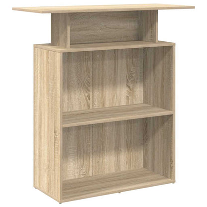 vidaXL Empfangstresen Sonoma-Eiche 100 x 40 x 104 cm Holzwerkstoff