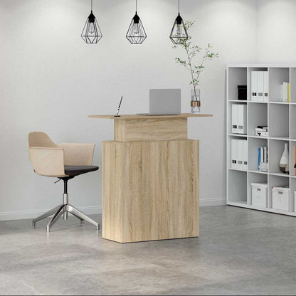 vidaXL Empfangstresen Sonoma-Eiche 100 x 40 x 104 cm Holzwerkstoff
