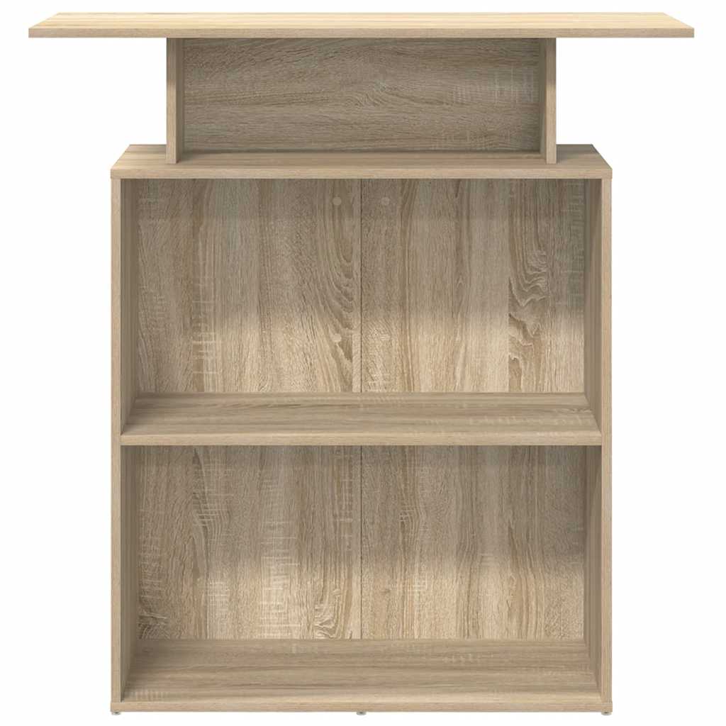 vidaXL Empfangstresen Sonoma-Eiche 100 x 40 x 104 cm Holzwerkstoff