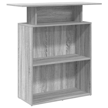vidaXL Empfangstheke Grau Sonoma 100x40x104 cm Holzwerkstoff