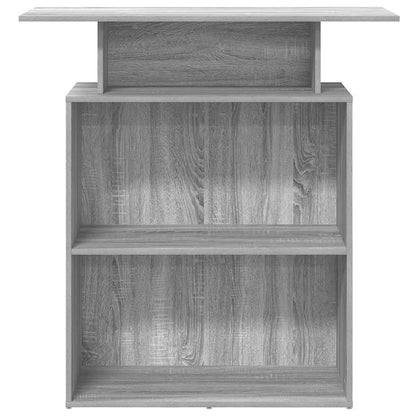 vidaXL Empfangstheke Grau Sonoma 100x40x104 cm Holzwerkstoff