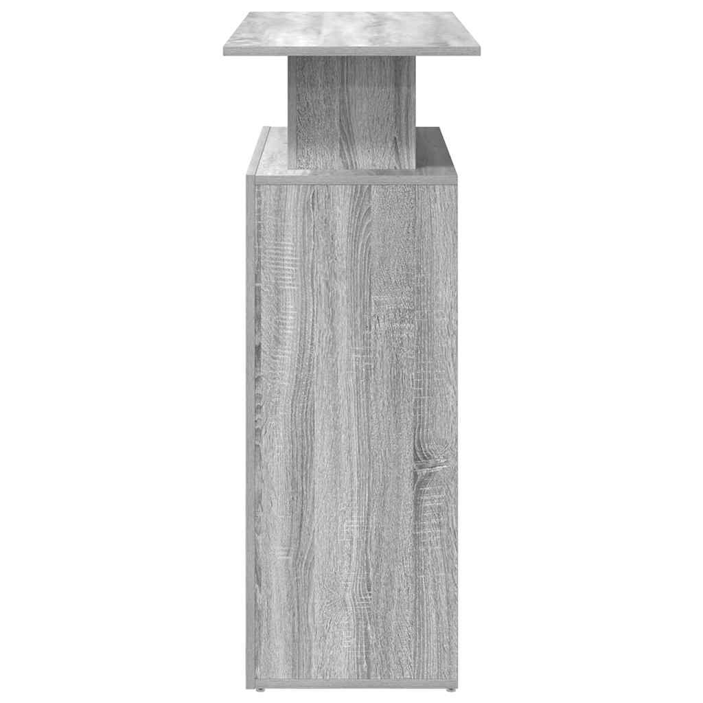 vidaXL Empfangstheke Grau Sonoma 100x40x104 cm Holzwerkstoff
