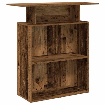 vidaXL Empfangstheke Altholz-Optik 100x40x104 cm Holzwerkstoff