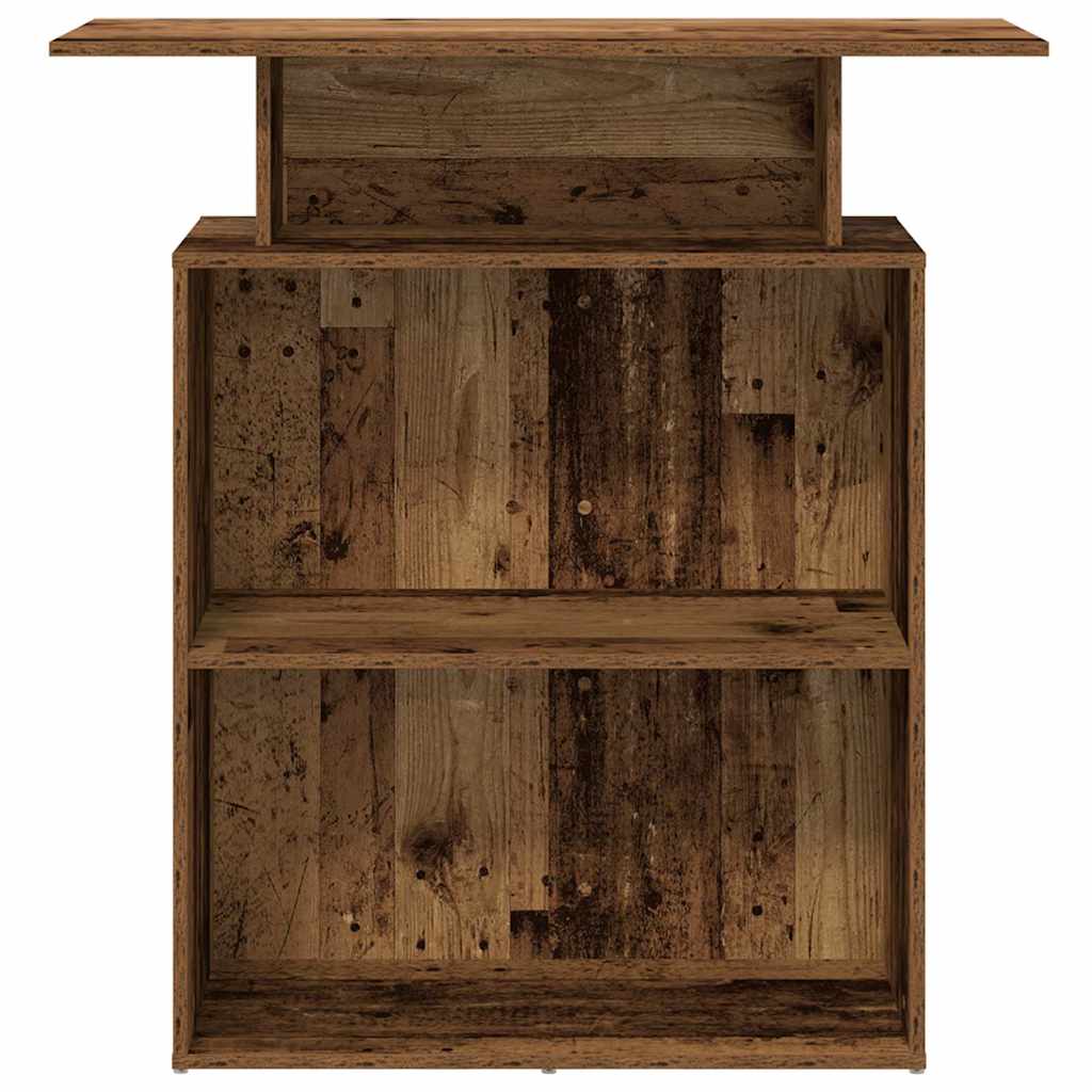 vidaXL Empfangstheke Altholz-Optik 100x40x104 cm Holzwerkstoff