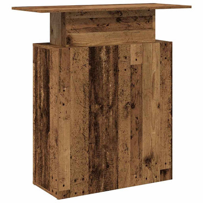 vidaXL Empfangstheke Altholz-Optik 100x40x104 cm Holzwerkstoff