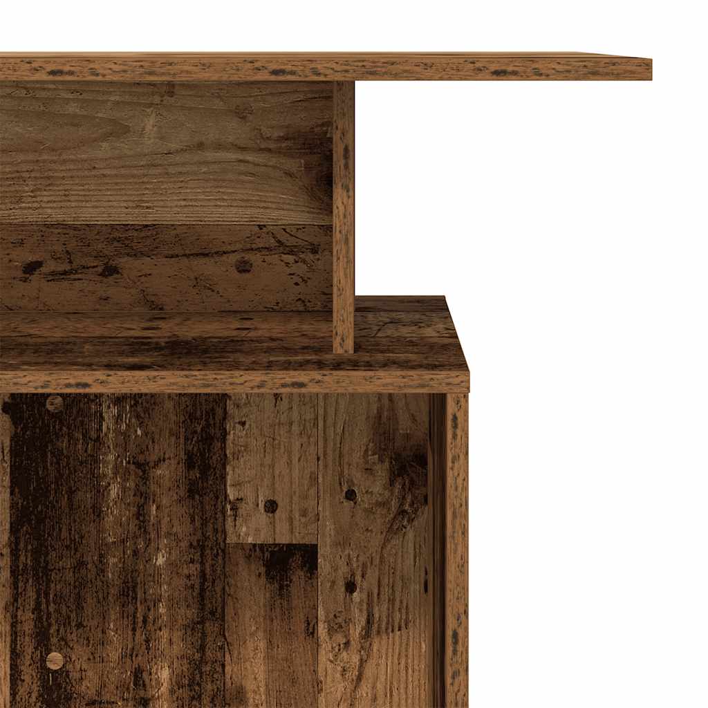 vidaXL Empfangstheke Altholz-Optik 100x40x104 cm Holzwerkstoff