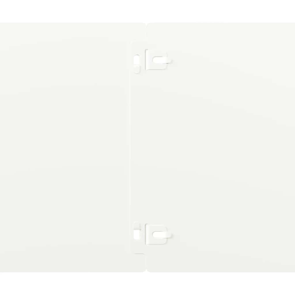 Rasenkanten 30 Stk. Weiß 20x103 cm Kaltgewalzter Stahl