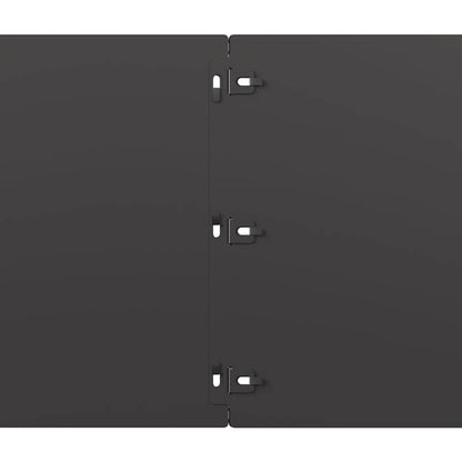 Rasenkanten 20 Stk. Schwarz 25x103 cm Kaltgewalzter Stahl