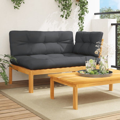 vidaXL Garten-Ecksofa aus Paletten mit Kissen Massivholz Akazie