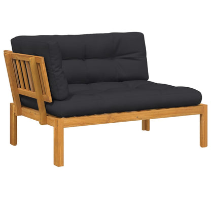 vidaXL Garten-Ecksofa aus Paletten mit Kissen Massivholz Akazie