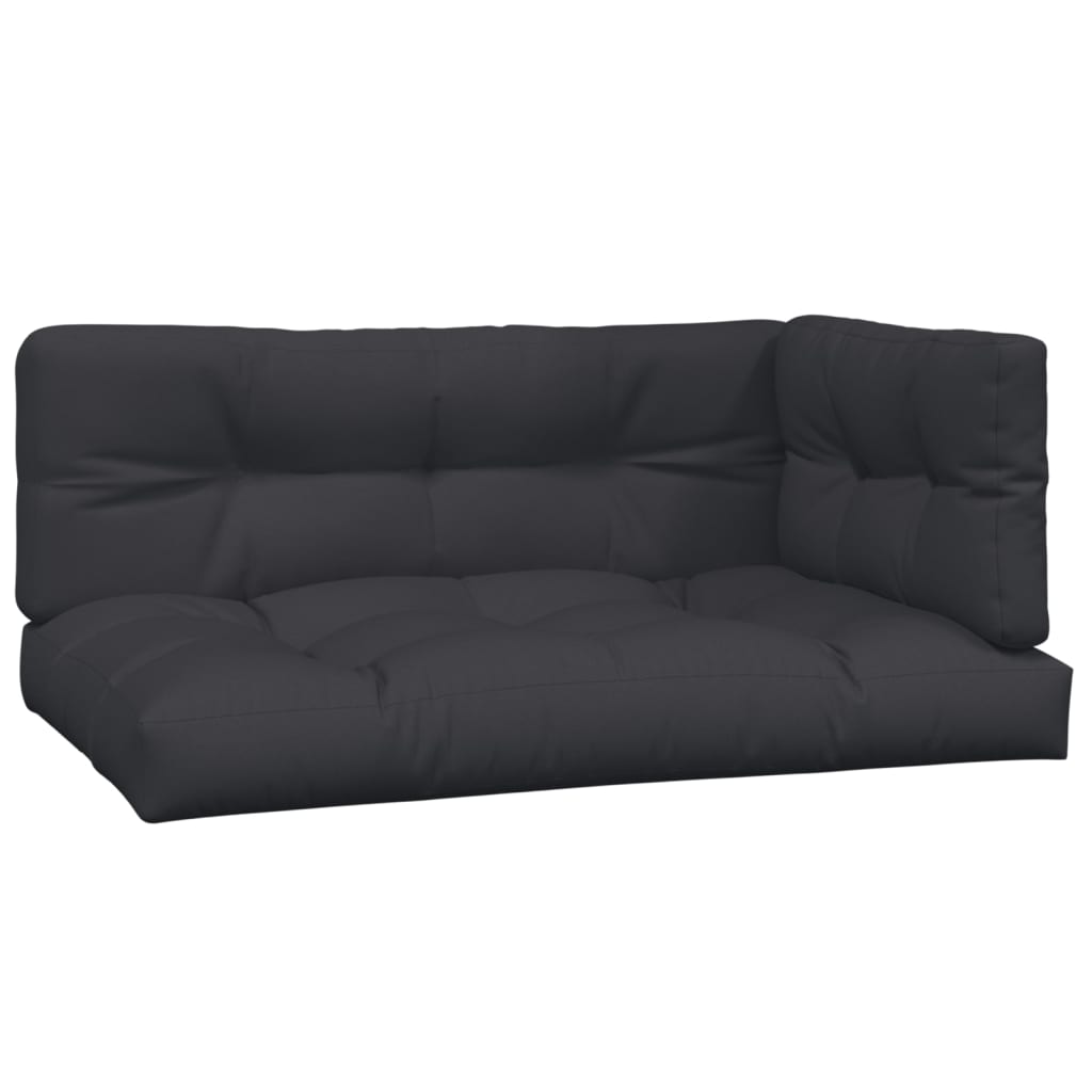 vidaXL Canapé d'angle de jardin en palettes avec coussins Bois d'acacia massif
