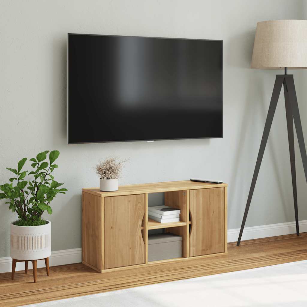 vidaXL Meuble TV ODDA 79x24x40 cm Pin massif
