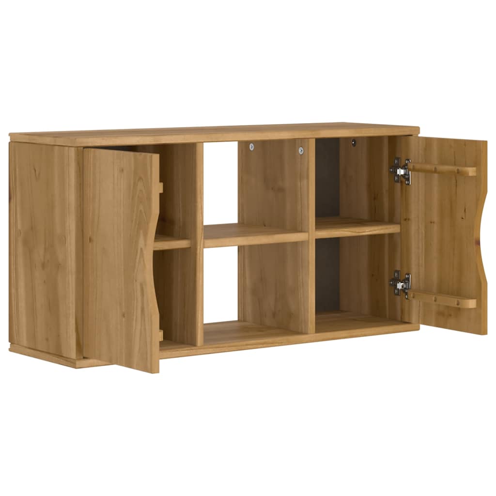 vidaXL Meuble TV ODDA 79x24x40 cm Pin massif