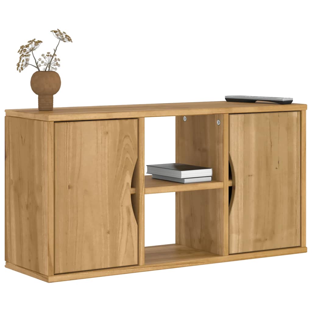 vidaXL Meuble TV ODDA 79x24x40 cm Pin massif