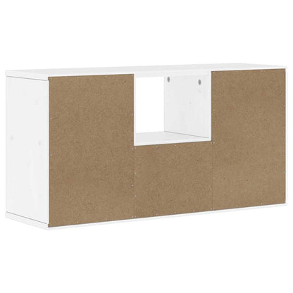 vidaXL Meuble TV avec tiroir Blanc 79x24x40 cm Pin massif