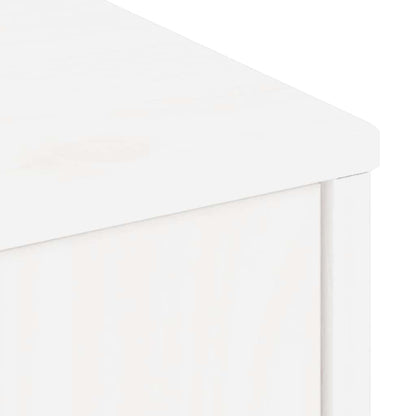 vidaXL Meuble TV avec tiroir Blanc 79x24x40 cm Pin massif