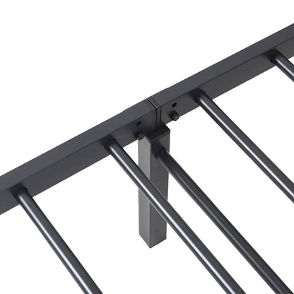 vidaXL Bettgestell ohne Matratze Klappbar Schwarz 75x190 cm Stahl
