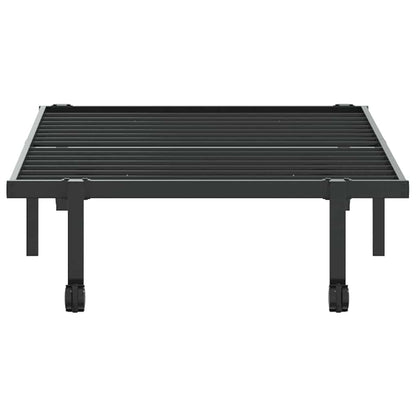 vidaXL Bettgestell ohne Matratze Klappbar Schwarz 90x200 cm Stahl