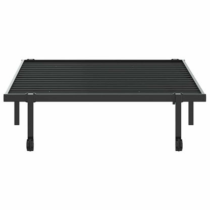vidaXL Bettgestell ohne Matratze Klappbar Schwarz 100x200 cm Stahl