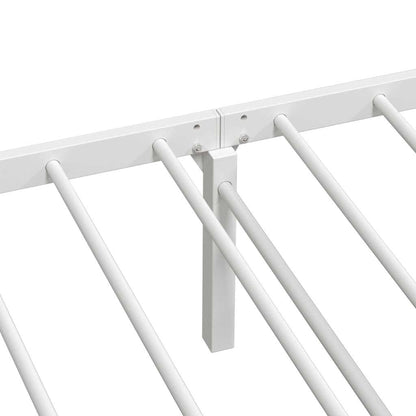 vidaXL Bettgestell ohne Matratze Klappbar Weiß 90x190 cm Stahl