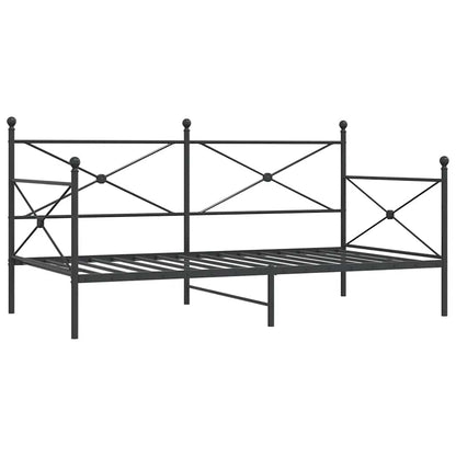 vidaXL Etagenbett ohne Matratze Schwarz 107x203 cm Stahl