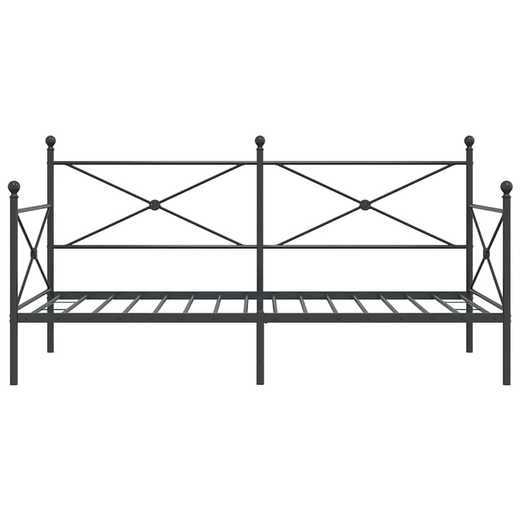 vidaXL Etagenbett ohne Matratze Schwarz 107x203 cm Stahl