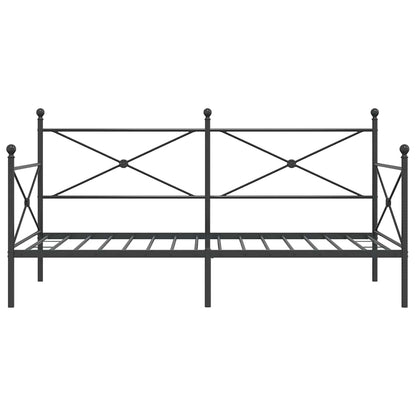 vidaXL Etagenbett ohne Matratze Schwarz 107x203 cm Stahl
