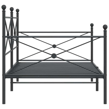vidaXL Etagenbett ohne Matratze Schwarz 107x203 cm Stahl
