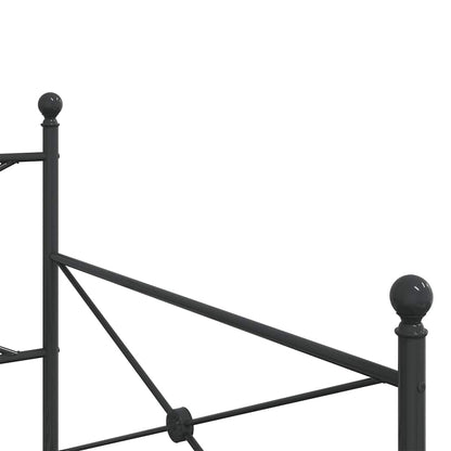 vidaXL Etagenbett ohne Matratze Schwarz 107x203 cm Stahl