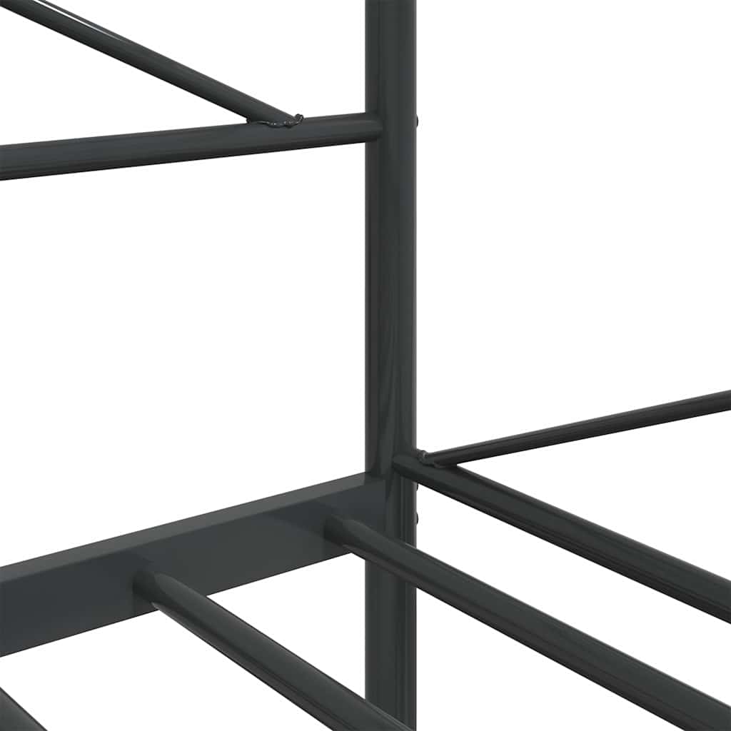 vidaXL Etagenbett ohne Matratze Schwarz 107x203 cm Stahl