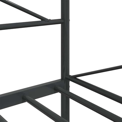 vidaXL Etagenbett ohne Matratze Schwarz 107x203 cm Stahl