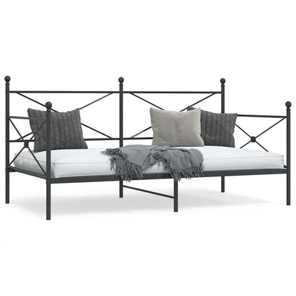 vidaXL Etagenbett ohne Matratze Schwarz 107x203 cm Stahl