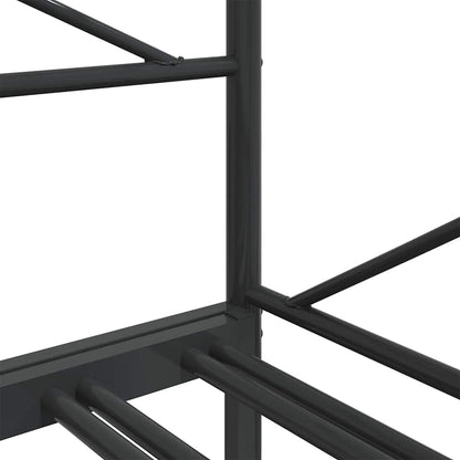 vidaXL Lit de jour gigogne sans matelas Noir 90x190 cm Acier