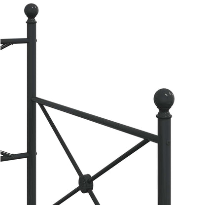vidaXL Lit de jour gigogne sans matelas Noir 90x190 cm Acier