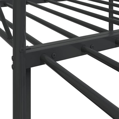 vidaXL Lit de jour gigogne sans matelas Noir 90x190 cm Acier