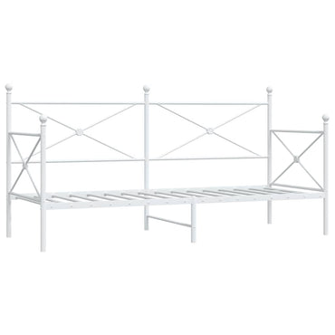 vidaXL Tagesbett ohne Matratze Weiß 80x200 cm Stahl
