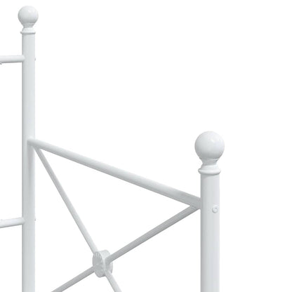 vidaXL Tagesbett ohne Matratze Weiß 90x190 cm Stahl