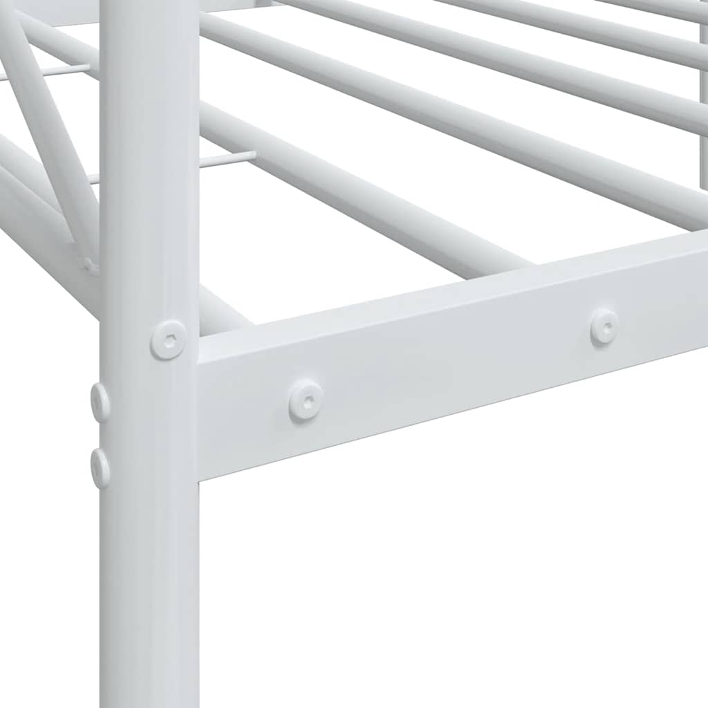 vidaXL Tagesbett ohne Matratze Weiß 90x190 cm Stahl