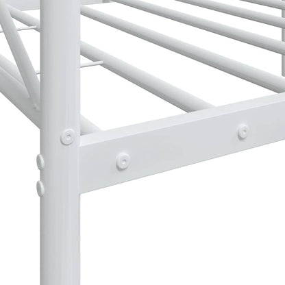 vidaXL Tagesbett ohne Matratze Weiß 90x190 cm Stahl