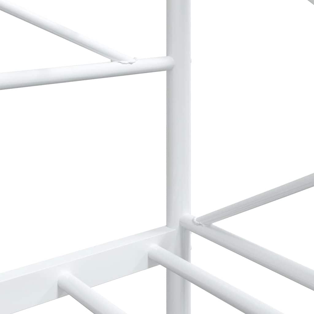 vidaXL Tagesbett ohne Matratze Weiß 90x190 cm Stahl