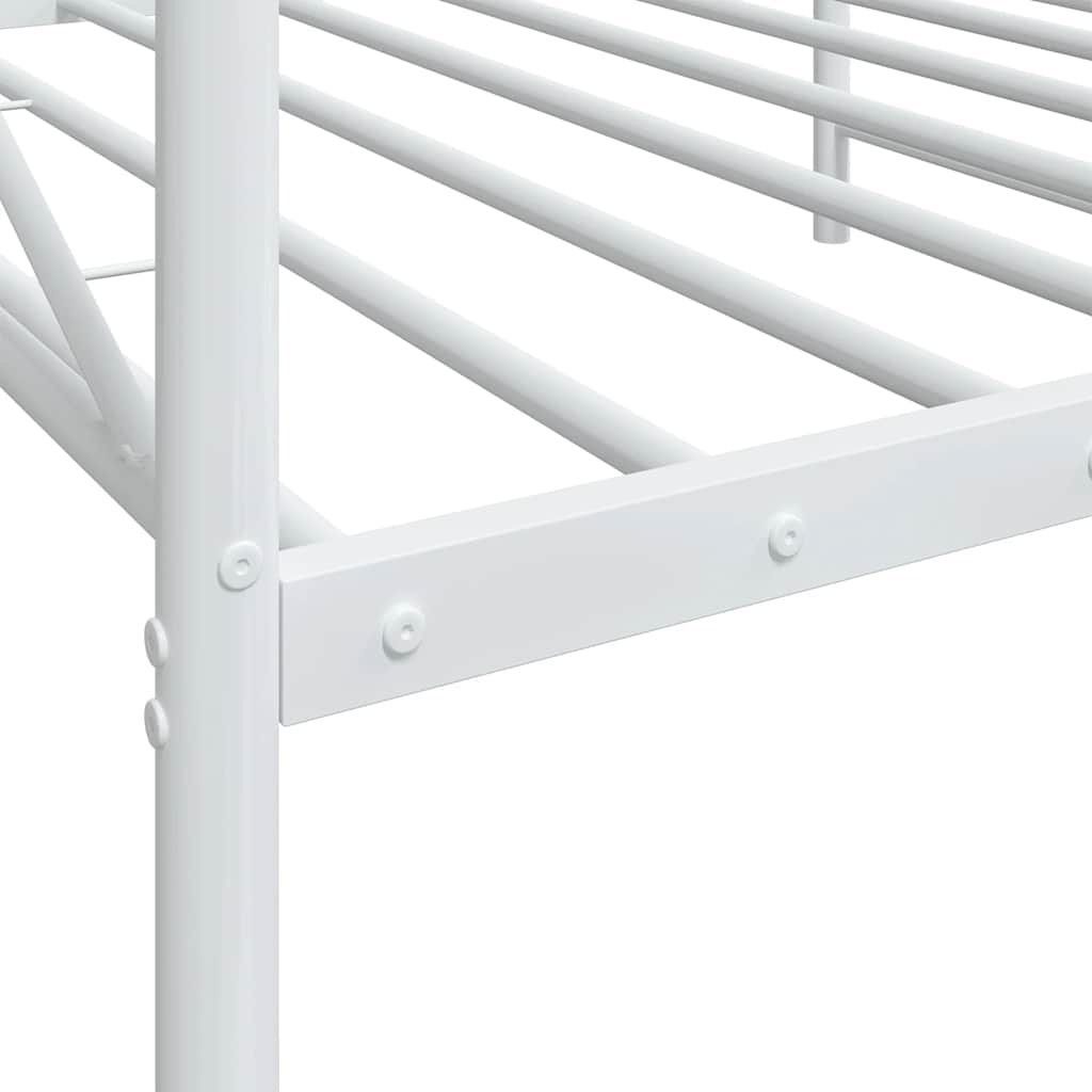 vidaXL Tagesbett ohne Matratze Weiß 100x190 cm Stahl