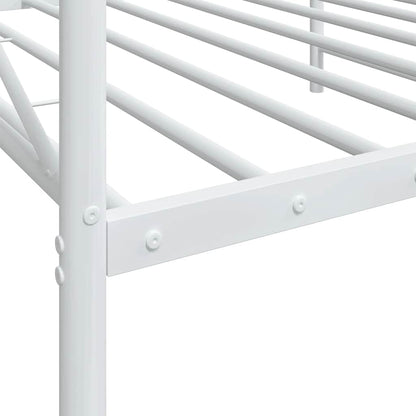 vidaXL Tagesbett ohne Matratze Weiß 100x190 cm Stahl