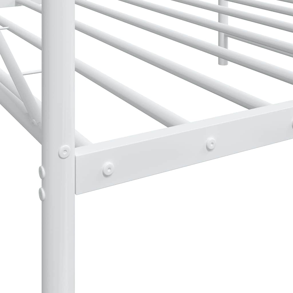 vidaXL Tagesbett ohne Matratze Weiß 107x203 cm Stahl