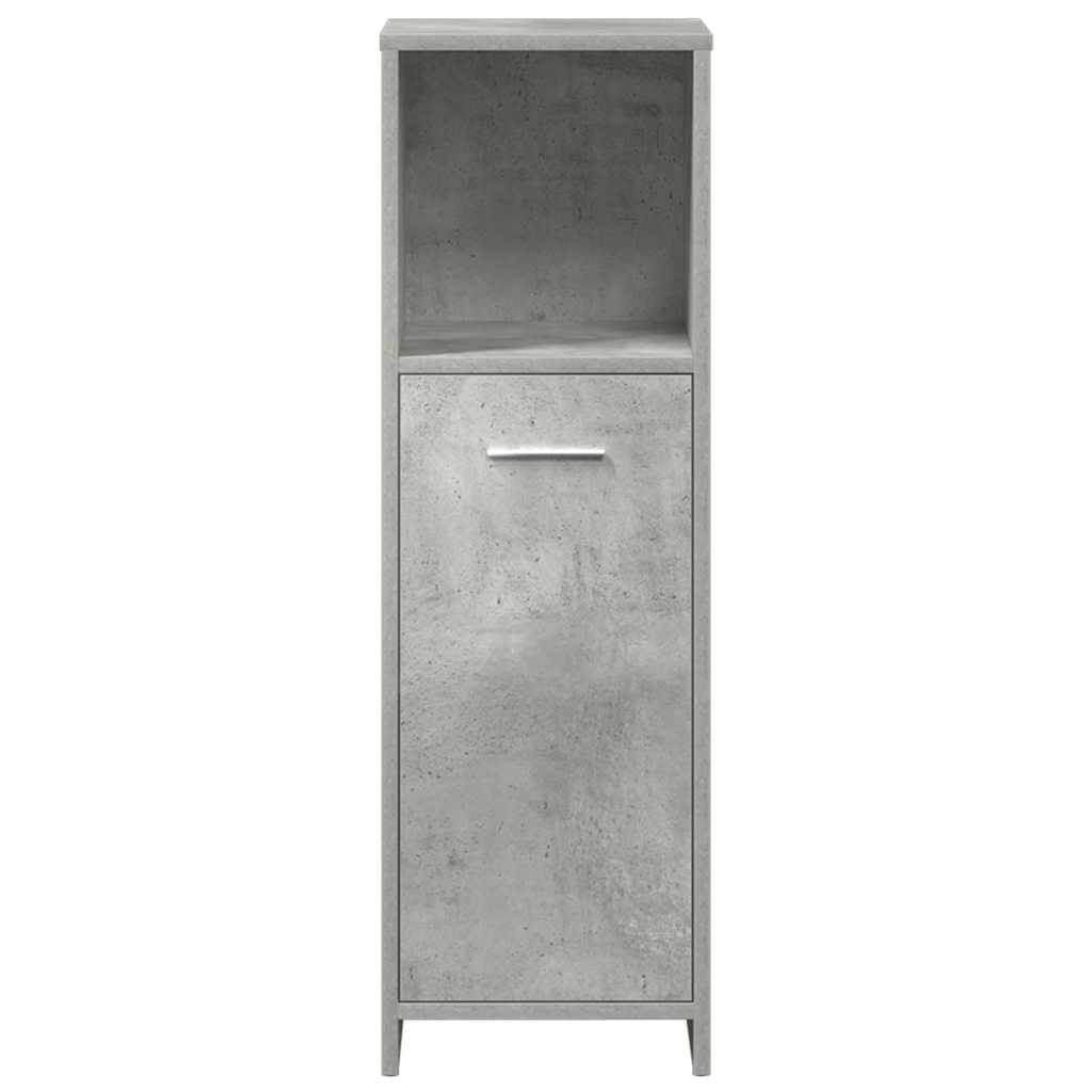 vidaXL Ensemble de meubles de salle de bain 3 pcs Gris béton Bois d'ingénierie